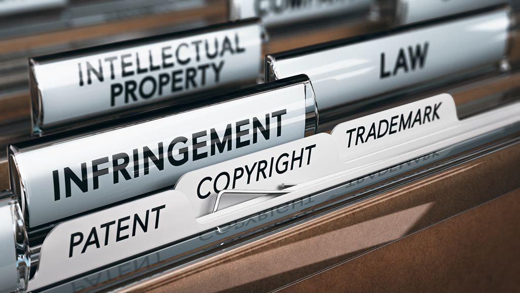 Intellectual Property Rights, Copyright, Trademark Infringement Concept